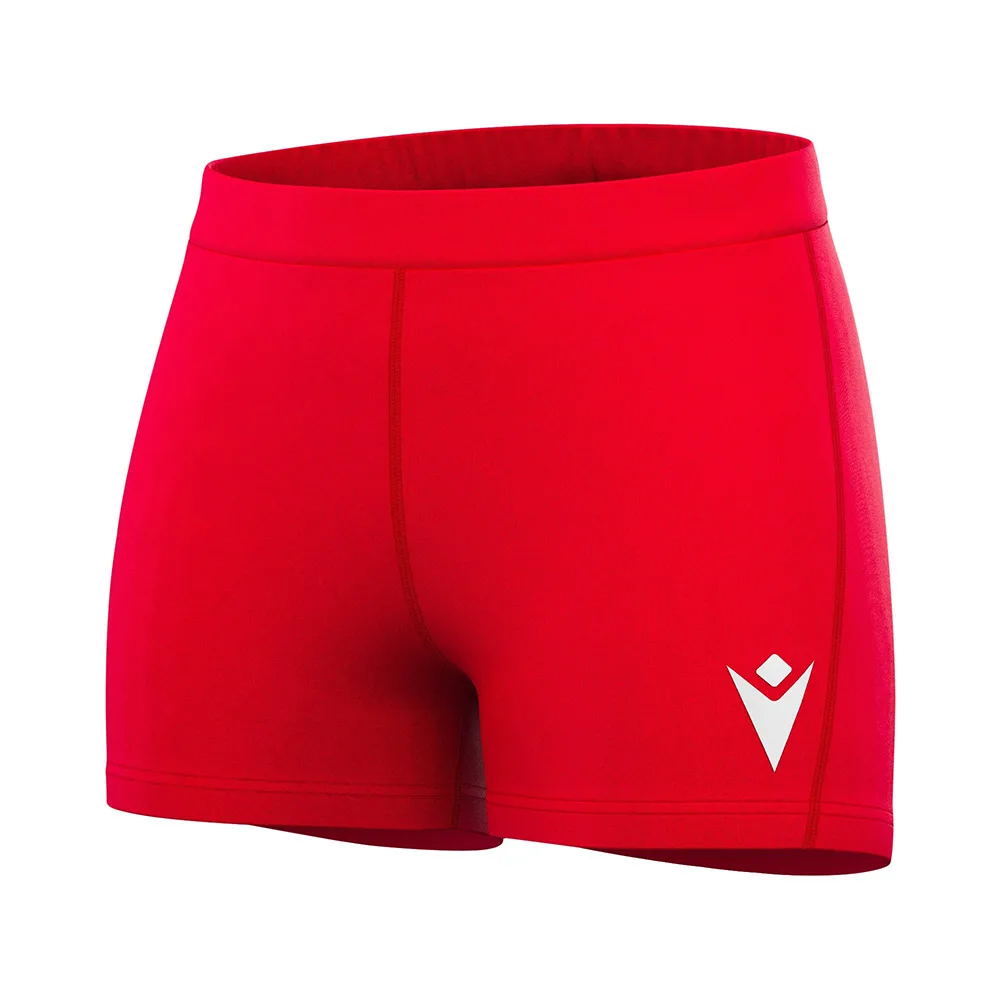 Pantaloni scurti sport dama Macron Flower, Rosu - imagine 1