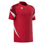 Tricou sport Macron Totem, Rosu / Alb