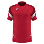 Tricou sport Macron Totem, Rosu / Alb - imagine 2