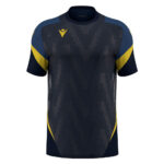 Tricou sport Macron Totem, Bleumarin / Galben - imagine 2