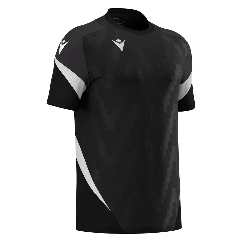 Tricou sport Macron Totem, Negru / Alb - imagine 1