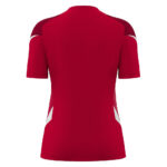 Tricou sport dama Macron Naga, Rosu / Alb - imagine 3