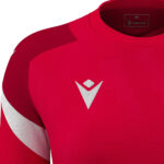 Tricou sport dama Macron Naga, Rosu / Alb - imagine 5