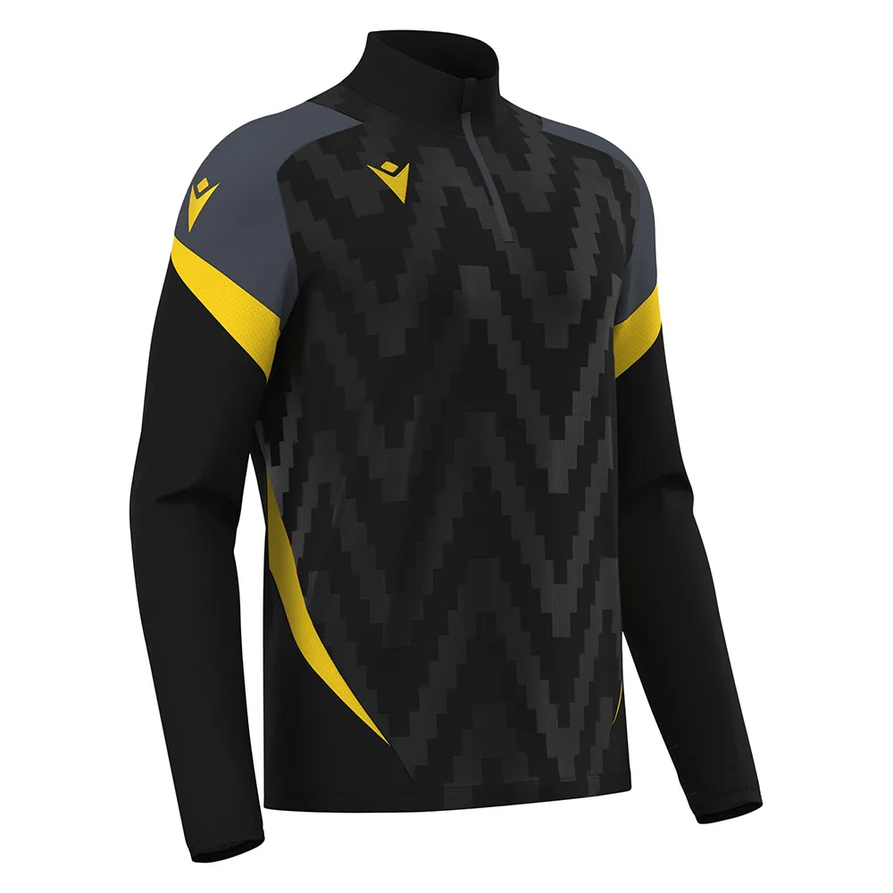 Bluza antrenament Macron Starfall, Negru / Galben - imagine 1