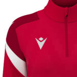 Bluza antrenament dama Macron Leona, Rosu / Alb - imagine 5