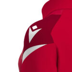 Bluza antrenament dama Macron Leona, Rosu / Alb - imagine 6