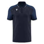 Tricou polo Macron Echoes, Bleumarin / Alb - imagine 2