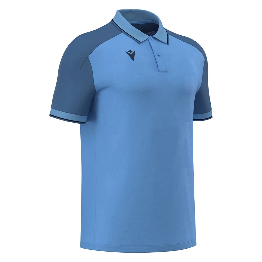 Tricou polo Macron Echoes, Albastru sky / Bleumarin - imagine 1