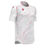 Tricou sport Macron Arcane Eco, Alb / Rosu