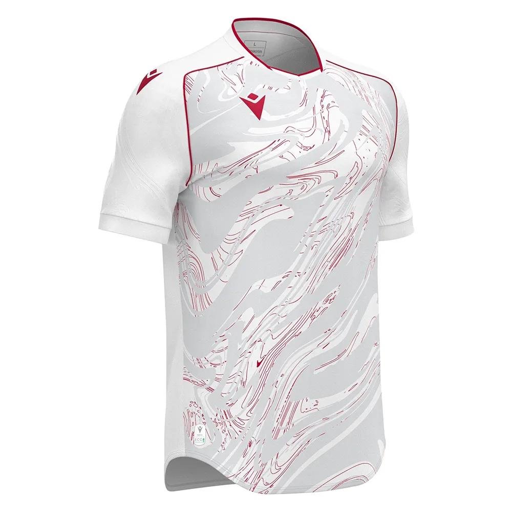 Tricou sport Macron Arcane Eco, Alb / Rosu - imagine 1