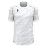 Tricou sport Macron Arcane Eco, Alb / Argintiu - imagine 2