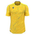 Tricou sport Macron Arcane Eco, Galben / Albastru Royal - imagine 2