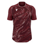 Tricou sport Macron Arcane Eco, Visiniu / Alb - imagine 2