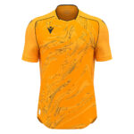 Tricou sport Macron Arcane Eco, Galben Chihlimbar / Negru - imagine 2