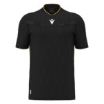 Tricou arbitru Macron Mendez Eco, Negru / Auriu - imagine 3