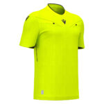 Tricou arbitru Macron Mendez Eco, Galben Fluo / Negru