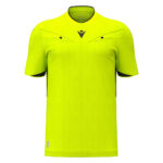 Tricou arbitru Macron Mendez Eco, Galben Fluo / Negru - imagine 3