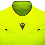 Tricou arbitru Macron Mendez Eco, Galben Fluo / Negru - imagine 5