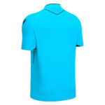 Tricou arbitru Macron Mendez Eco, Albastru Sky Fluo / Negru - imagine 2
