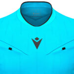 Tricou arbitru Macron Mendez Eco, Albastru Sky Fluo / Negru - imagine 5