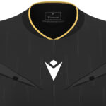 Tricou arbitru dama Macron Tess Eco, Negru / Auriu - imagine 5