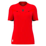 Tricou arbitru dama Macron Tess Eco, Rosu / Negru - imagine 2