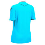 Tricou arbitru dama Macron Tess Eco, Albastru Sky Fluo / Negru - imagine 4