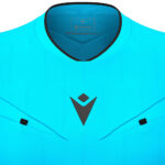 Tricou arbitru dama Macron Tess Eco, Albastru Sky Fluo / Negru - imagine 5