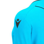 Tricou arbitru dama Macron Tess Eco, Albastru Sky Fluo / Negru - imagine 6