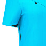 Tricou arbitru dama Macron Tess Eco, Albastru Sky Fluo / Negru - imagine 7