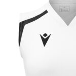 Tricou sport dama Macron Frostmoor, Alb / Negru - imagine 5