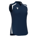 Tricou sport dama Macron Frostmoor, Bleumarin / Alb