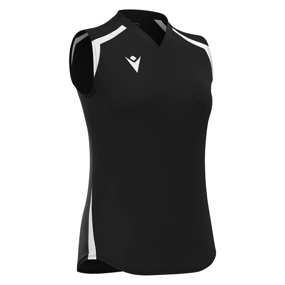 Tricou sport dama Macron Frostmoor, Negru / Alb - imagine 1