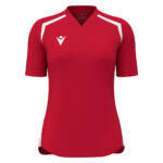 Tricou sport dama Macron Anduril, Rosu / Alb - imagine 3