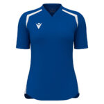 Tricou sport dama Macron Anduril, Albastru Royal / Alb - imagine 3