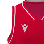 Tricou baschet Macron Carbon Eco, Rosu - imagine 5