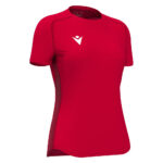 Tricou sport dama Macron Trophy, Rosu