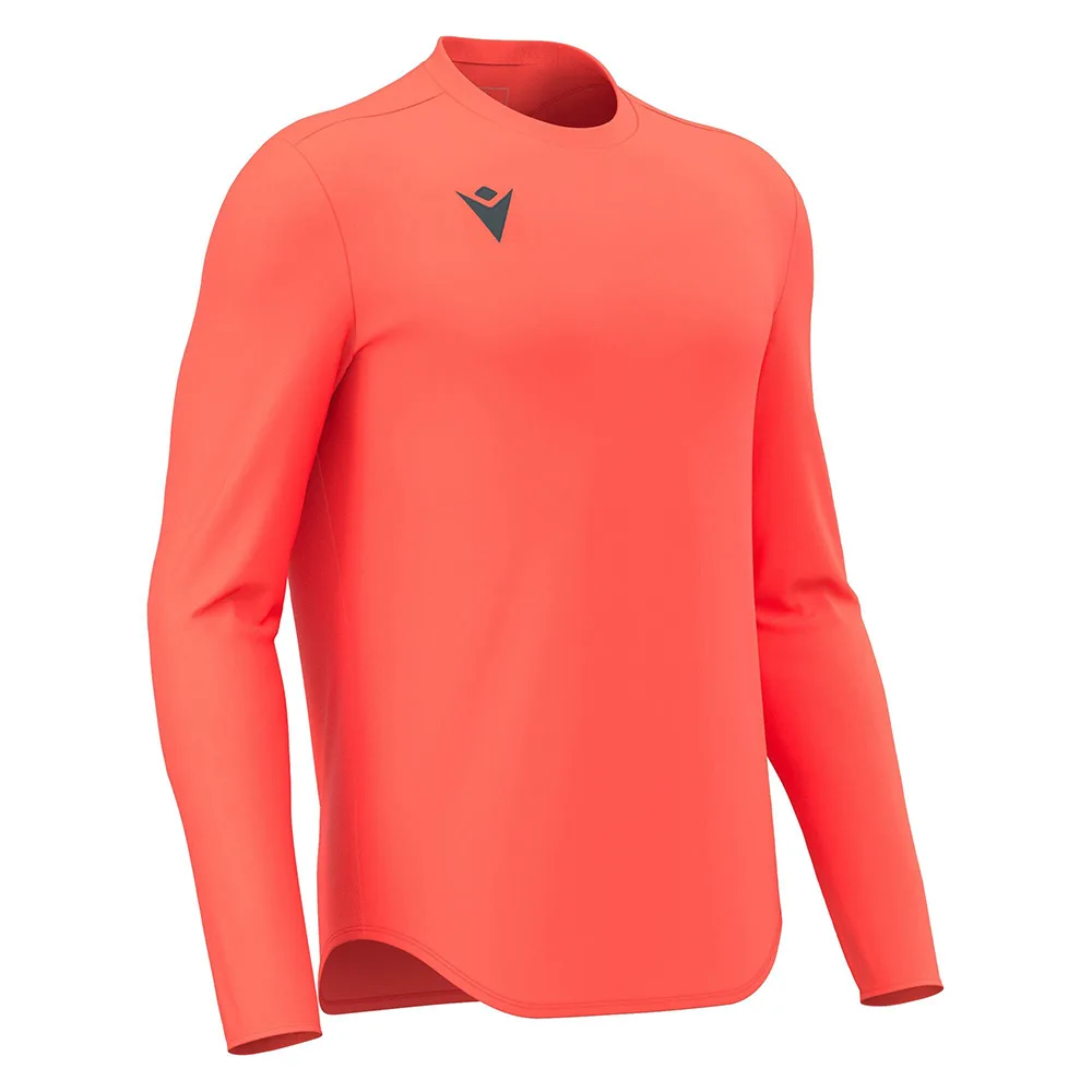 Tricou sport maneca lunga Macron Void, Coral Fluo - imagine 1