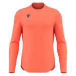Tricou sport maneca lunga Macron Void, Coral Fluo - imagine 2