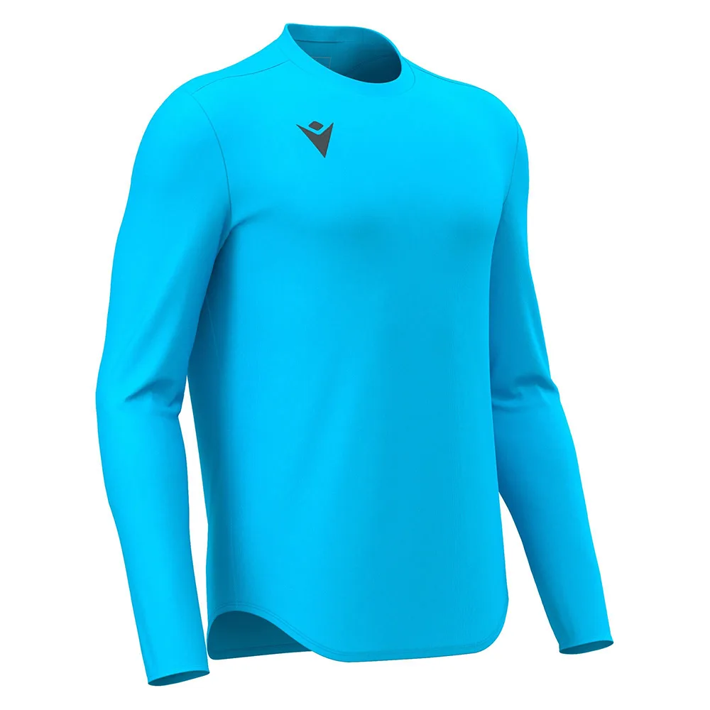 Tricou sport maneca lunga Macron Void, Albastru Sky Fluo - imagine 1