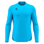 Tricou sport maneca lunga Macron Void, Albastru Sky Fluo - imagine 2