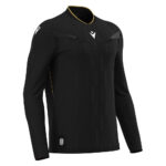 Tricou arbitru maneca lunga Macron Mendez Eco, Negru / Auriu