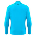 Tricou arbitru maneca lunga Macron Mendez Eco, Albastru Sky Fluo / Negru - imagine 3