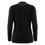 Tricou maneca lunga arbitru dama Macron Tess Eco, Negru / Auriu - imagine 3