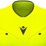 Tricou maneca lunga arbitru dama Macron Tess Eco, Galben Fluo / Negru - imagine 5