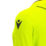 Tricou maneca lunga arbitru dama Macron Tess Eco, Galben Fluo / Negru - imagine 6