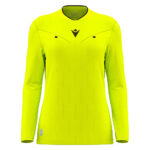 Tricou maneca lunga arbitru dama Macron Tess Eco, Galben Fluo / Negru - imagine 2