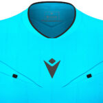 Tricou maneca lunga arbitru dama Macron Tess Eco, Albastru Sky Fluo / Negru - imagine 5