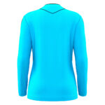 Tricou maneca lunga arbitru dama Macron Tess Eco, Albastru Sky Fluo / Negru - imagine 3