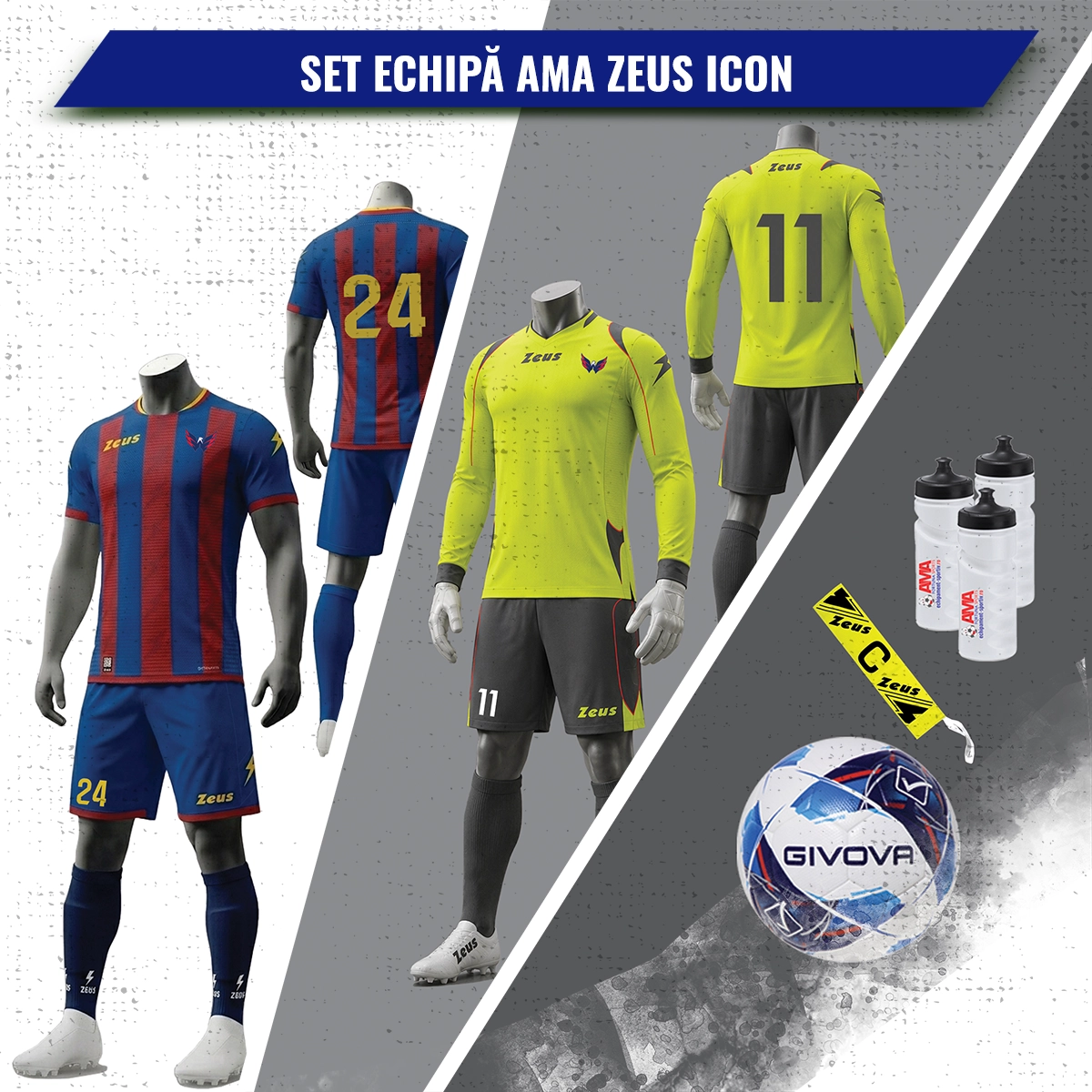 Set echipă fotbal AMA Zeus Icon